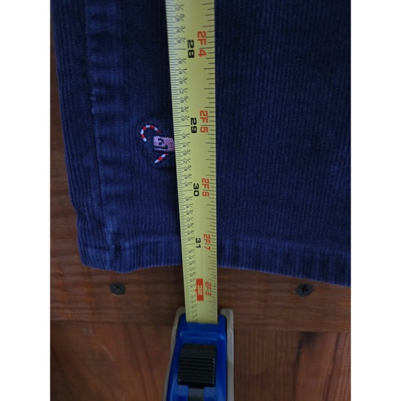 VINEYARD VINES - Girls Navy Blue Corduroy Pants with Bow Embroidery Size 14 - Picture 6 of 8